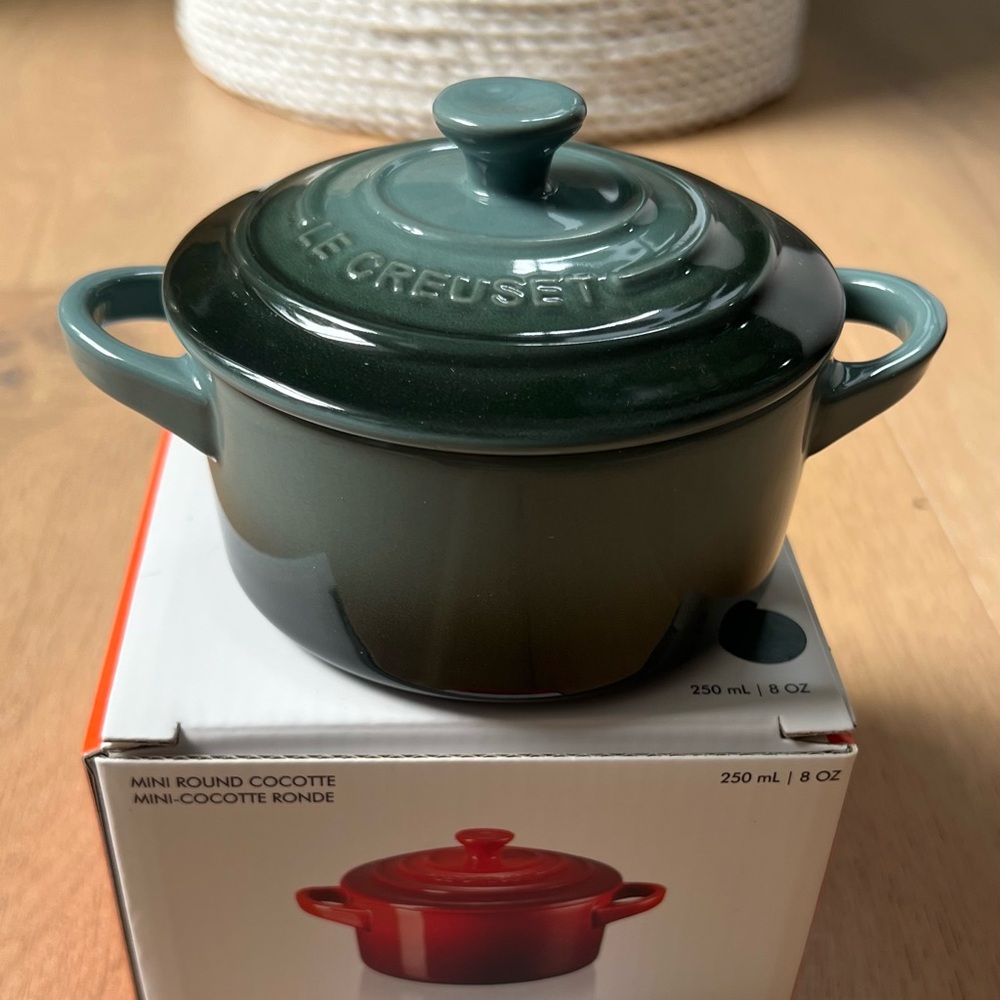 Le Creuset Mini Cocotte Ocean color 8oz.